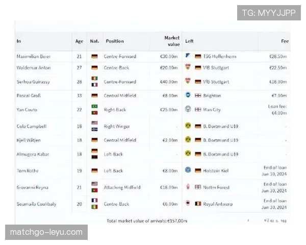 德甲夏窗落幕，新援表现成焦点：多队阵容大洗牌引关注
